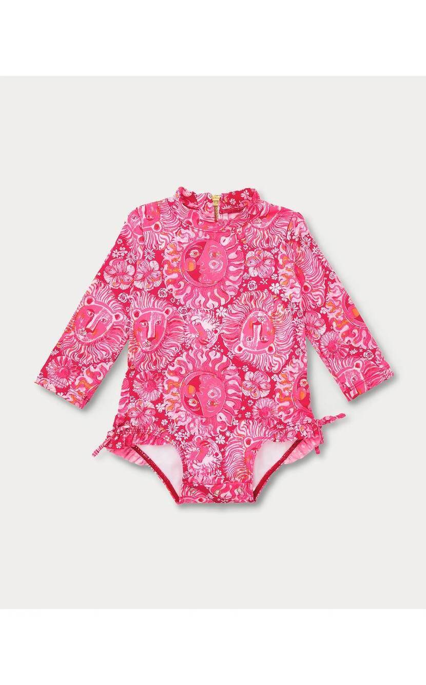 NEW LILLY PULITZER girls upf50+ idella infant swimsuit in paradise punch lil jim
